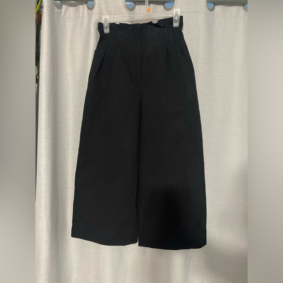 Zara Basic Wide Leg Pants Culottes Size Xsmall - Picture 2 of 5